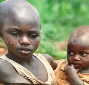 Kyesimire Sharon with her young brother